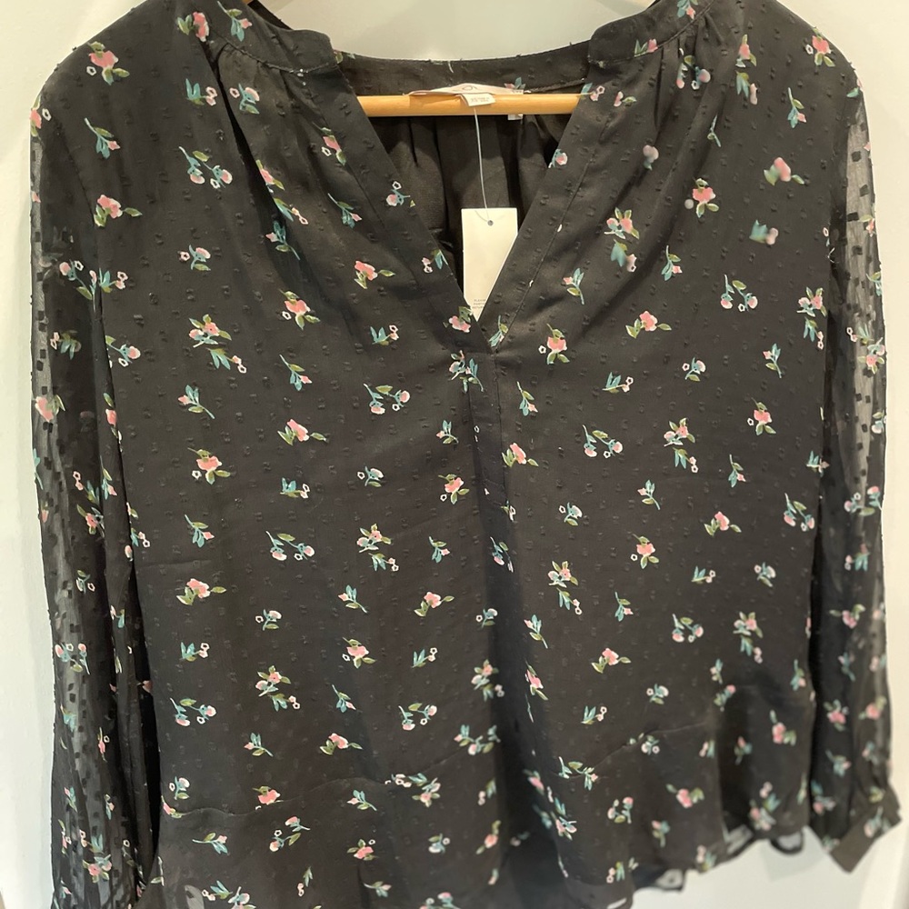 LOFT Floral Blouse XS